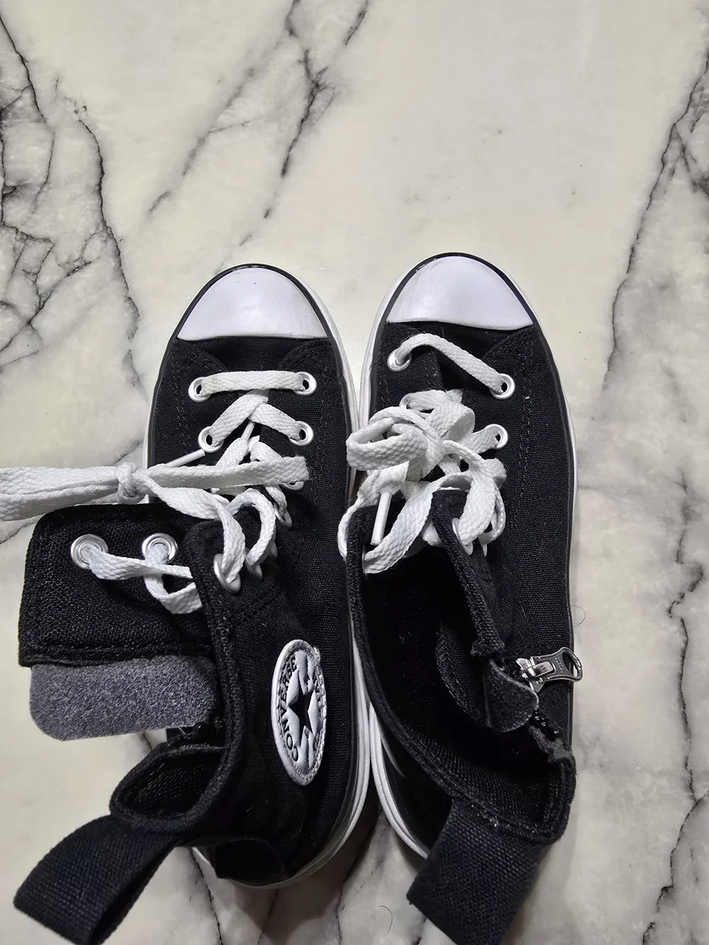 Converse Black and White High-Top Sneakers